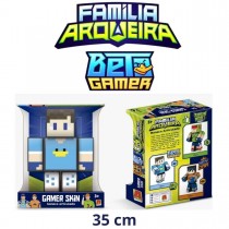 Boneco Beto Gamer Grande 35cm - Família Arqueira - Minecraft - Algazarra 