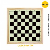 Tabuleiro Oficial para Xadrez (4x4) em Madeira - Botticelli