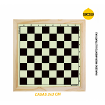 Tabuleiro Oficial para Xadrez (3x3) em Madeira - Botticelli