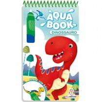 Aqua Book: Dinossauro - Livro Infantil interativo de colorir - Blu Editora