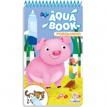 Aqua Book: Porquinho - Livro Infantil interativo de colorir - Blu Editora