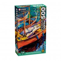 Quebra-Cabeça 500 peças Barcos Impressionistas - Grow