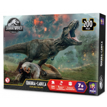 Quebra Cabeça 200 peças - Jurassic World - Fúria do T-Rex - Mimo Toys