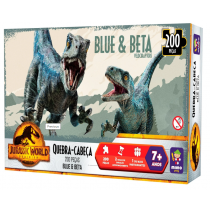 Quebra Cabeça 200 peças - Jurassic World - Blue & Beta Velociraptors - Mimo Toys