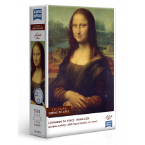 Quebra-Cabeça Nano 500 peças - Leonardo da Vinci – A Mona Lisa - Toyster