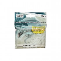 Dragon Shield Perfect Fit Sideloader Clear 100 Sleeves Size Standard - (AT13101) - Central