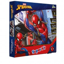 Super Kit 3 em 1 - Spider-Man - Quebra-Cabeça, Dominó e Jogo da Memória - Toyster