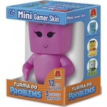 Boneca Melzinha Mini Gamer Skin 12 cm- Turma do Problems - Minecraft - Algazarra 