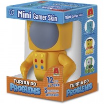 Boneco Zoom Mini Gamer Skin 12 cm- Turma do Problems - Minecraft - Algazarra 