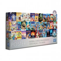 Quebra-cabeça Panorâmico 1500 peças - Disney 100 – Posters- Toyster