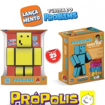 Boneco Própolis Turma do Problems - Pequeno - 25cm - Minecraft - Algazarra 