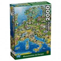 Puzzle 2000 peças Monumentos da Europa - Grow