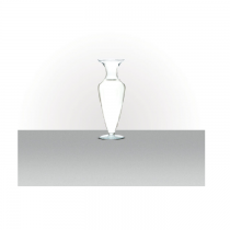 Vaso 16x42,5 cm Transparente - Luvidarte_
