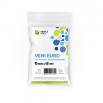Sleeves Mini Euro 45 x 68 Blue Core - Meeple Virus
