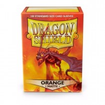 Dragon Shield Matte Orange 100 Sleeves Standard Size (AT11013) - Central