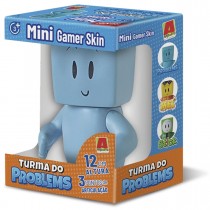 Boneco Problems Mini Gamer Skin 12 cm- Turma do Problems - Minecraft - Algazarra 
