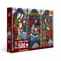Quebra-Cabeça 500 peças Vitral da Natividade - Toyster