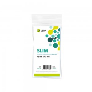 Sleeve Slim Blue Core 45x90mm - Meeple Virus